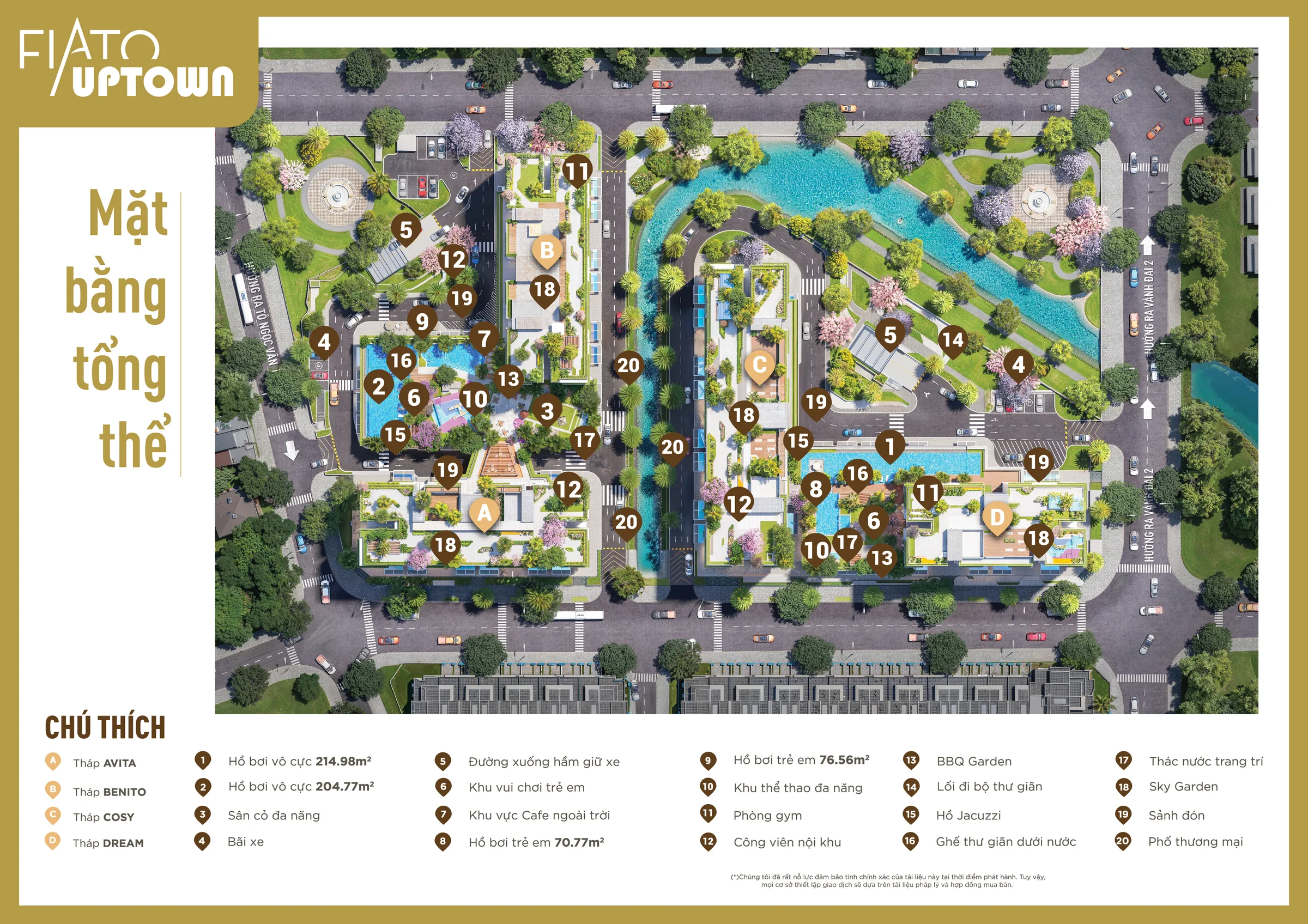 Mặt bằng tổng thể FIATO Uptown