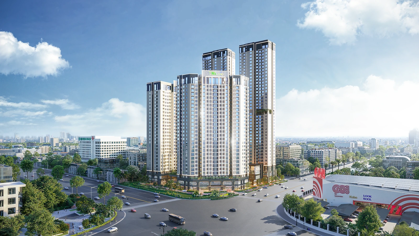 Bốn tòa căn hộ